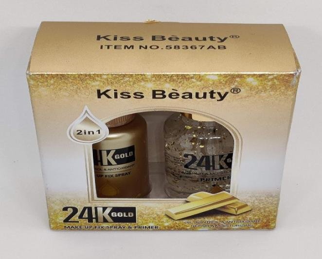 Kiss Beauty 2in1 24k Gold Makeup Fix Spray in Pakistan - Image